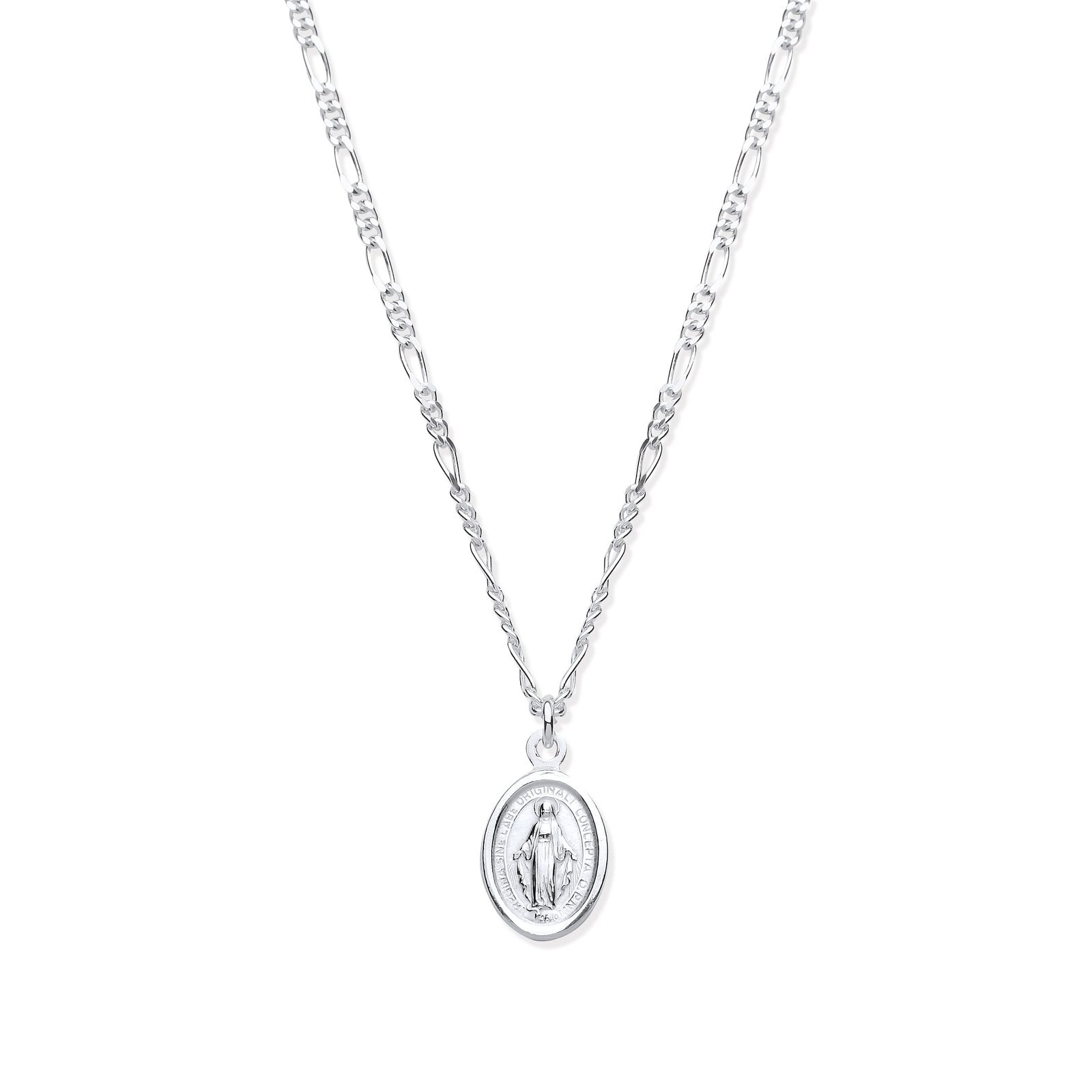Silver Miraculous Medallion 17" Necklace/07" Bracelet - Fine Bracelet - Certified Authentic – Luxury Jewellery by Impe